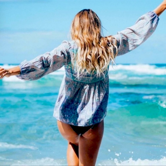 💜NWT💜 SPELL ✨EXTREMELY RARE VINTAGE PIECE✨ Opal Xanadu Blouse Sz XS - Picture 3 of 14